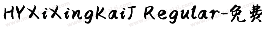 HYXiXingKaiJ Regular字体转换